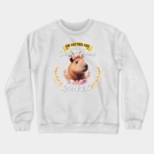 The Distinguished Capybara Queen Crewneck Sweatshirt